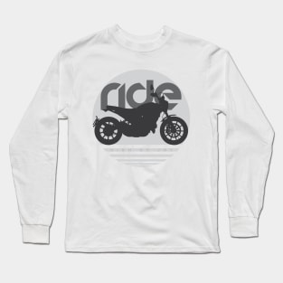 Ride scrambler icon sun Long Sleeve T-Shirt